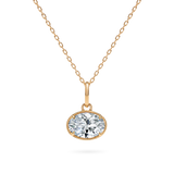 1ct Oval Diamond Charm - PRMAL