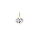 2ct Oval Diamond Charm - PRMAL