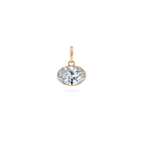 2ct Oval Diamond Charm - PRMAL