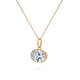 2ct Oval Diamond Charm - PRMAL