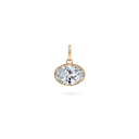 3ct Oval Diamond Charm - PRMAL