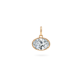 3ct Oval Diamond Charm - PRMAL
