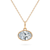 3ct Oval Diamond Charm - PRMAL