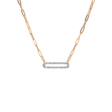 Pave Clip Necklace - PRMAL
