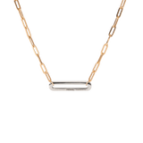 Pave Clip Necklace