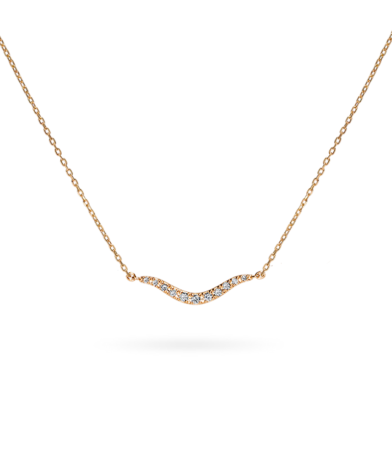 Trace Wave Solo Necklace - PRMAL