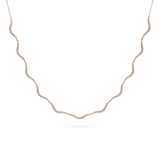 Trace Wave Eternity Choker Necklace - PRMAL