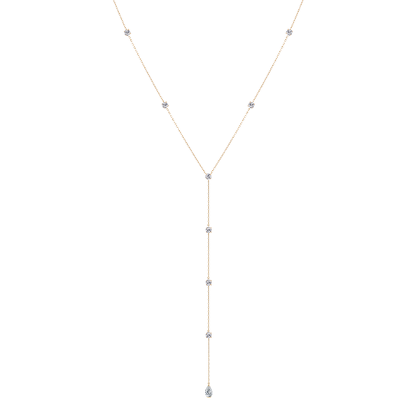 Passage Station Pear Lariat Necklace - PRMAL