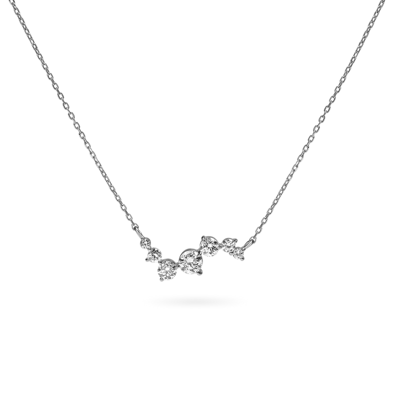 Lapse Diamond Wave Necklace - PRMAL