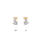 Duo Pear Stud Earring - PRMAL