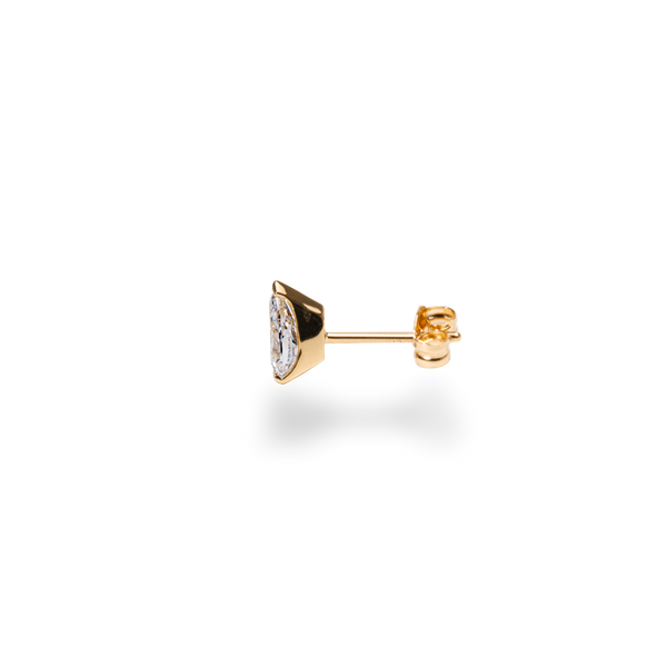 Facet 0.5ct Pear Stud - PRMAL