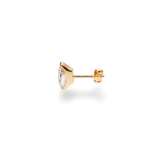 Facet 1ct Pear Stud - PRMAL