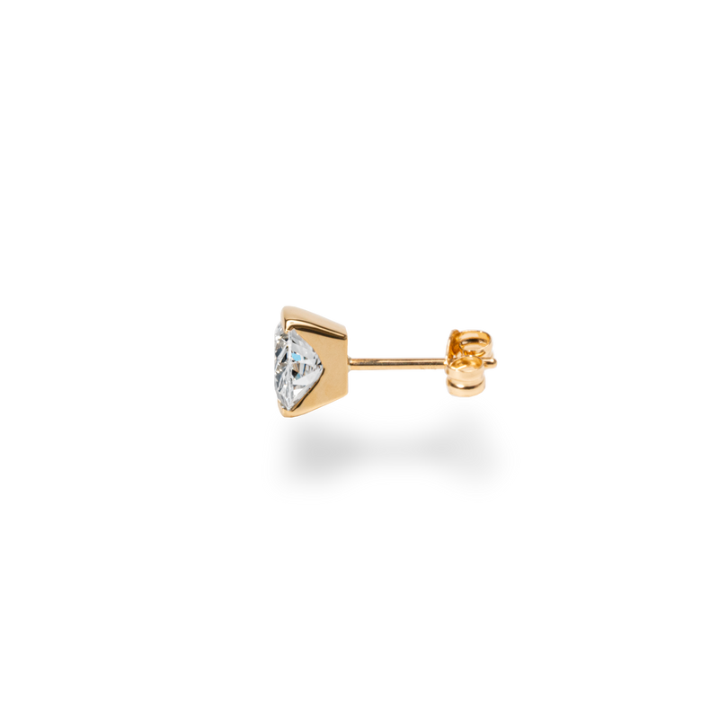 Facet 1ct Oval Stud