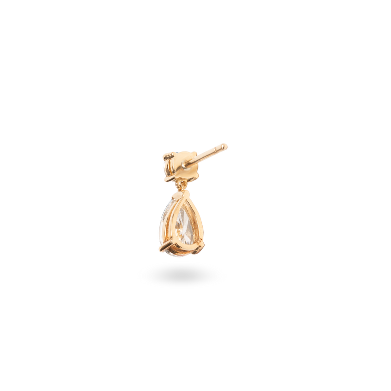 Pear Drop Diamond Earring - PRMAL