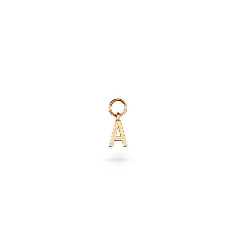 Letter Hoop Charm - PRMAL