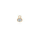 0.3ct Oval Diamond Hoop Charm - PRMAL