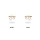 Drop Twin Pearl Earring - PRMAL