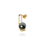 Double Lift Black Pearl Earring