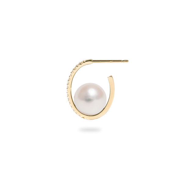 Pearl Oval Earring M - PRMAL