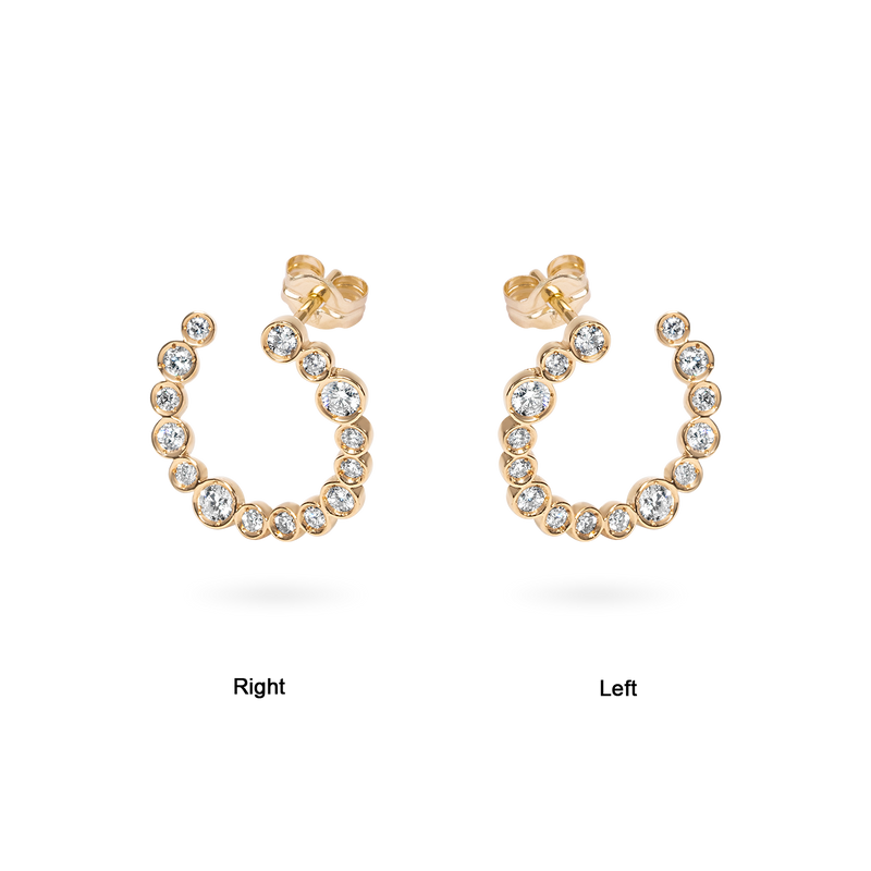 Bubble Circle Earring M - PRMAL
