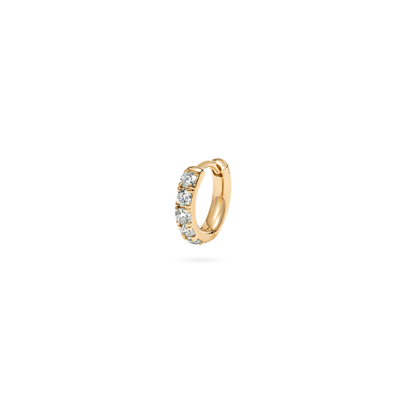 Hoop Bold Pave Earring S - PRMAL