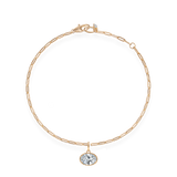1ct Oval Diamond Charm - PRMAL