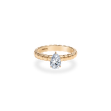 Pula Puff Solitaire Ring [Pear] - PRMAL