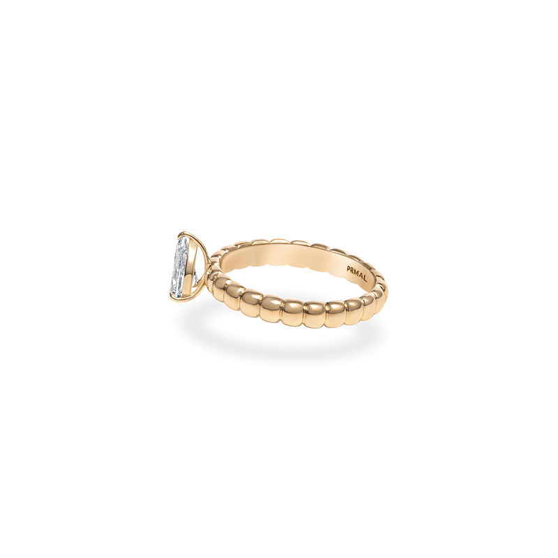 Pula Puff Solitaire Ring [Pear] - PRMAL