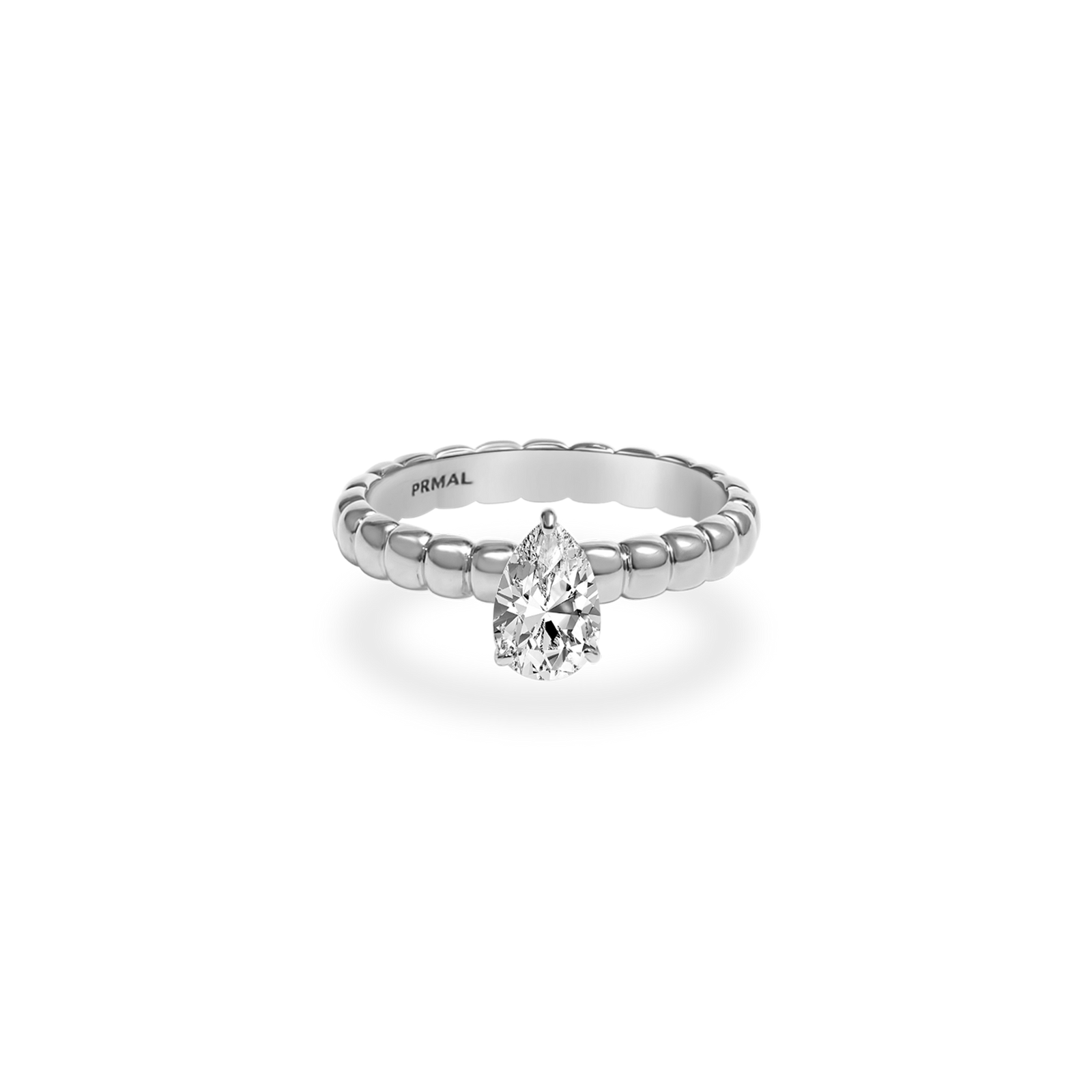 Pula Puff Solitaire Ring [Pear] - PRMAL