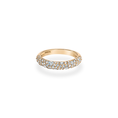 Mixture Pave Dome Ring [Bridal Edition] - PRMAL