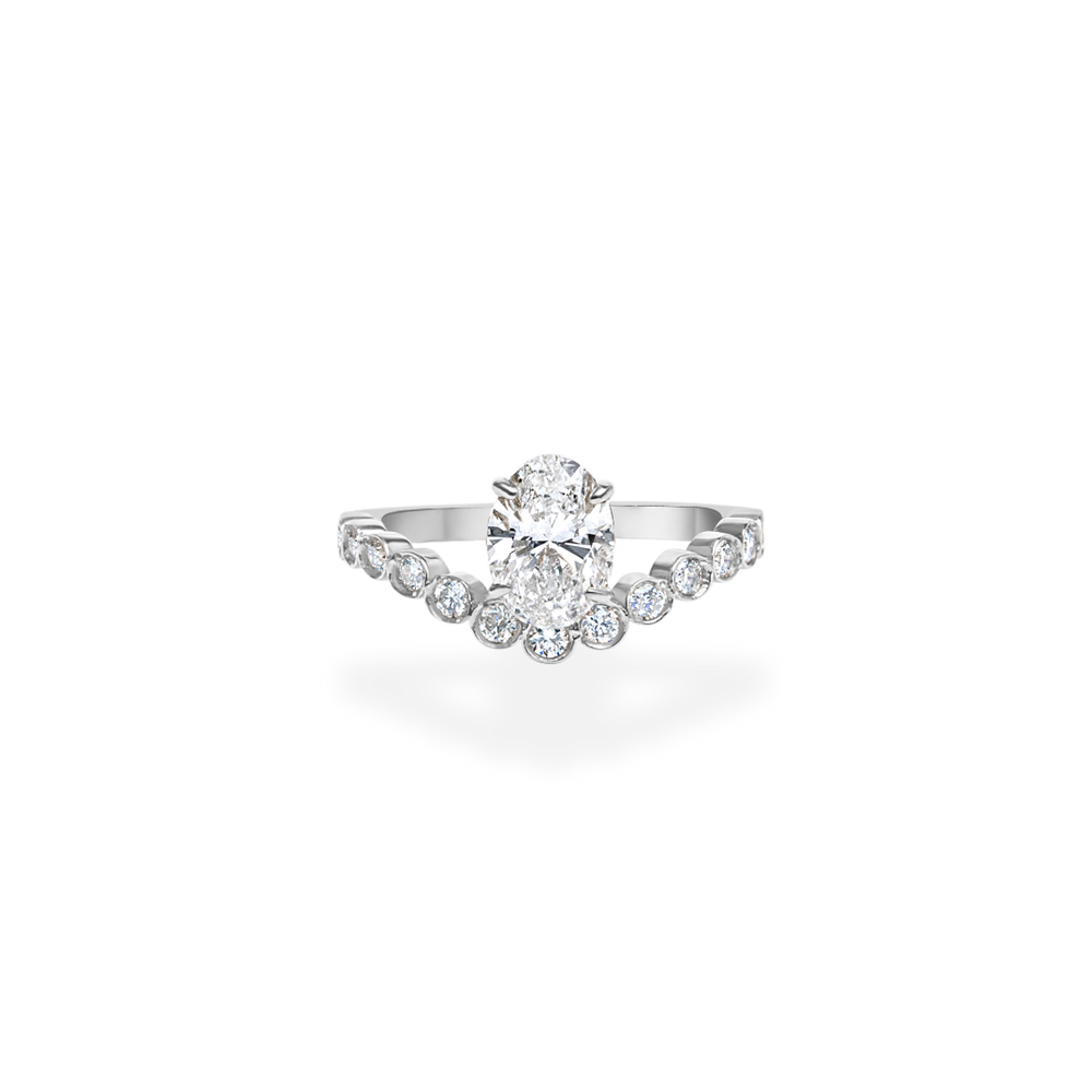 細身0.04ct ウェーブライン Ｋ10PG 一粒ダイヤ リング R951DI-R2 | 山梨県甲府市 | ふるさと納税サイト「ふるなび」