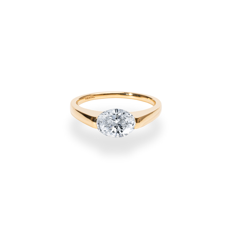 Facet 1ct Oval Ring