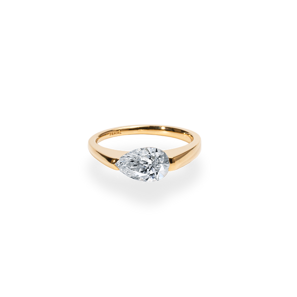 Facet 1ct Pear Ring - PRMAL
