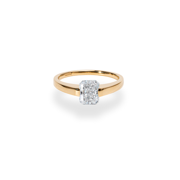 Facet 1ct Radiant Ring