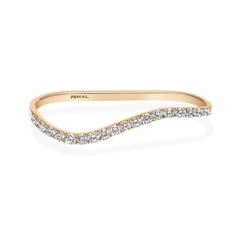 Bold Wave Double Finger Ring - PRMAL