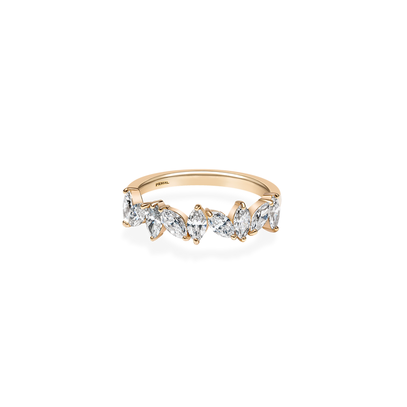 Marquise Half Eternity Ring - PRMAL
