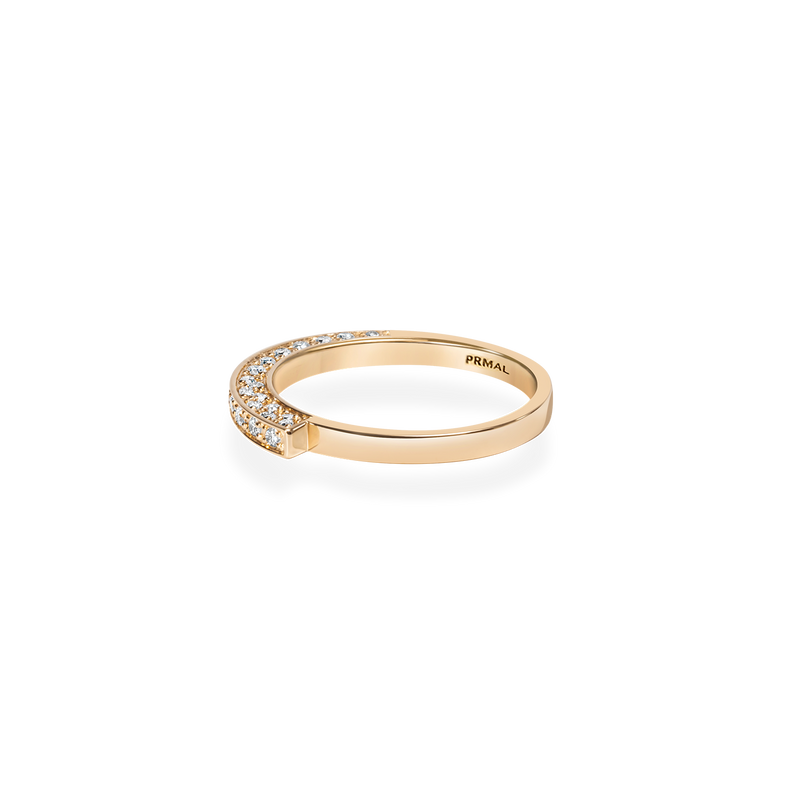 Glacier Arc Pave Ring - PRMAL