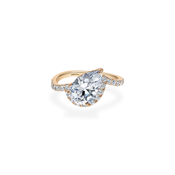 Infinity Pear Twin Wave Ring - PRMAL