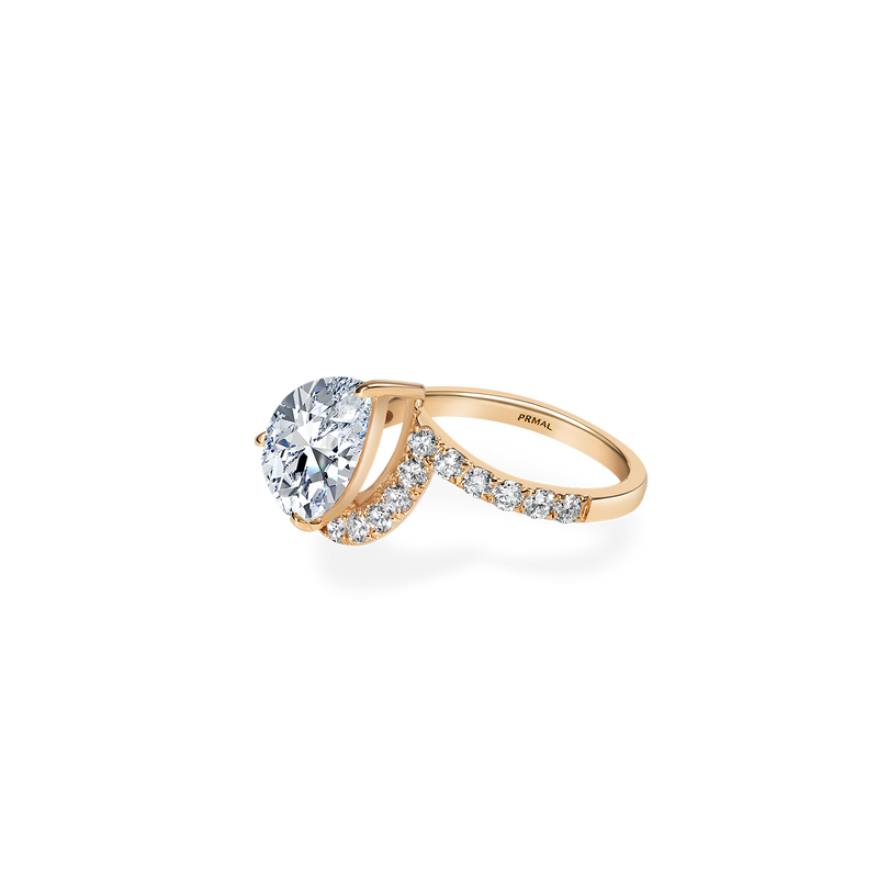 Infinity Pear Twin Wave Ring - PRMAL