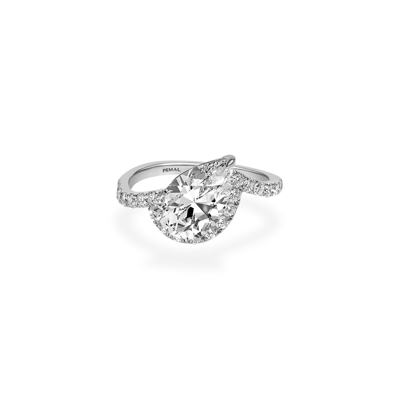 Infinity Pear Twin Wave Ring - PRMAL
