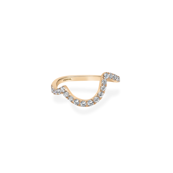 Cross Wave Ring [Bridal Edition] - PRMAL