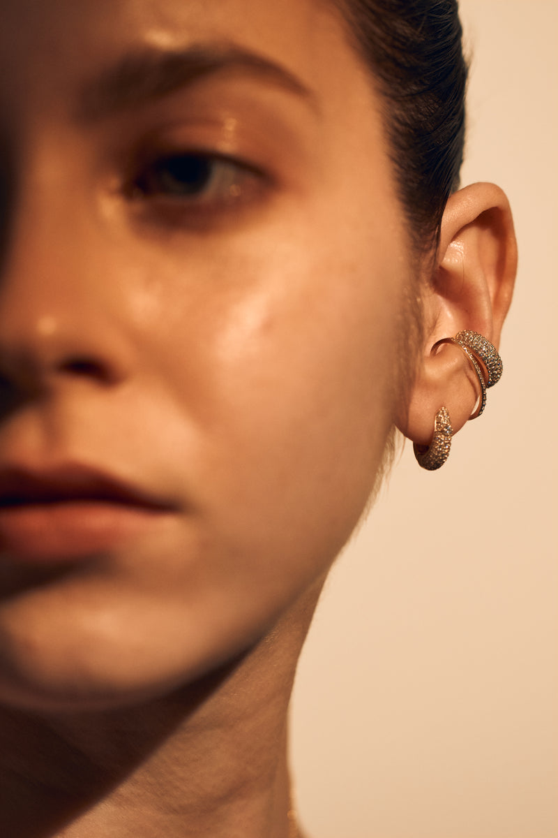 Dome Pave Ear Cuff