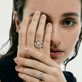 Pave Wave Dome Ring [Bridal Edition] - PRMAL