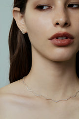 Trace Wave Eternity Choker Necklace - PRMAL