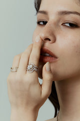Infinity Pear Twin Wave Ring - PRMAL