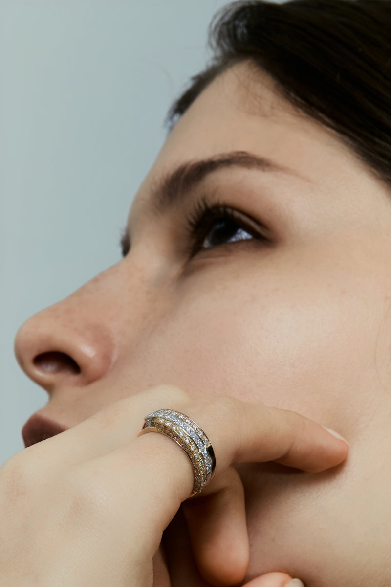 Glacier Arc Pave Ring - PRMAL