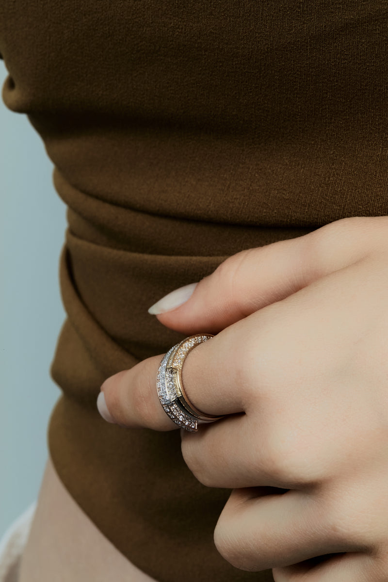 Glacier Arc Pave Ring - PRMAL