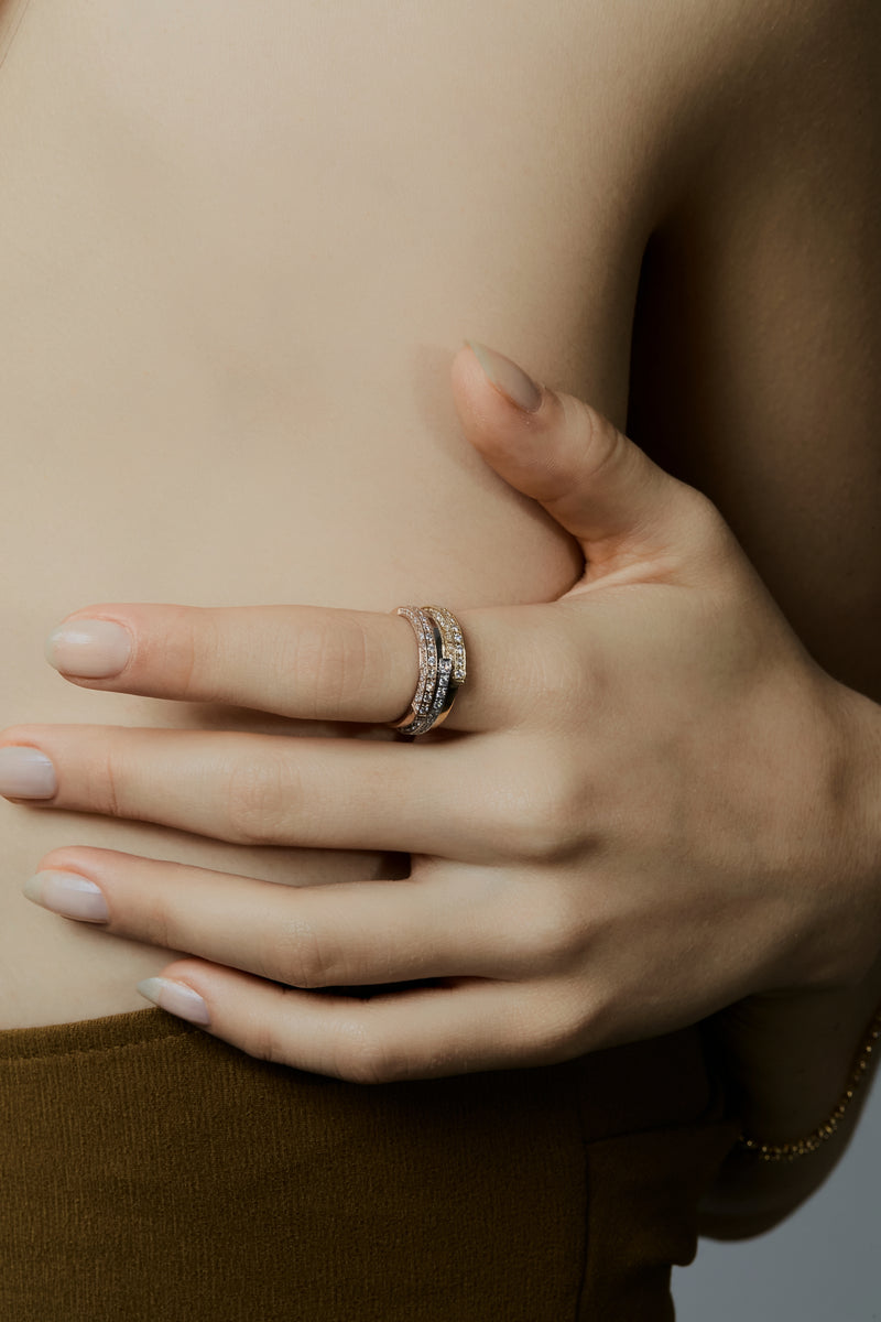 Glacier Arc Pave Ring - PRMAL
