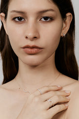 Frost Inset Hoop Earring - PRMAL