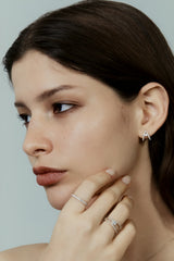 Frost Inset Hoop Earring - PRMAL